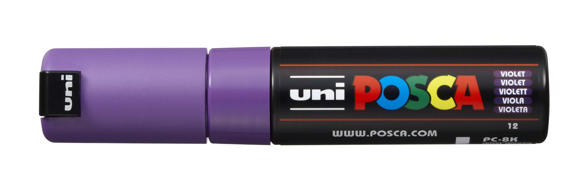 Uni-Ball Kreidemarker – Keilspitze, 8 mm – Violett