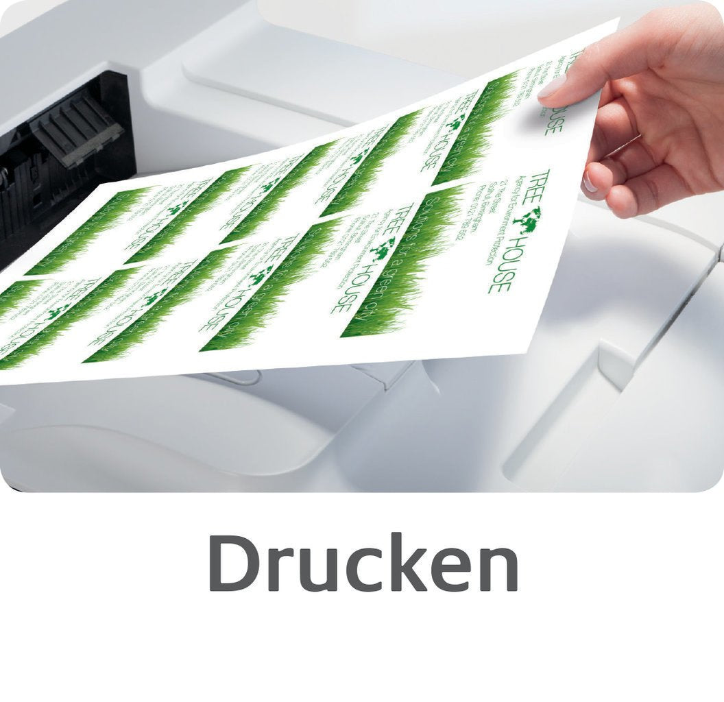 Avery Visitenkarten, 85 × 54 mm – für Laser/Inkjet/Kopierer – A4, 10 pro Blatt – 250 Karten – FSC-zertifiziert