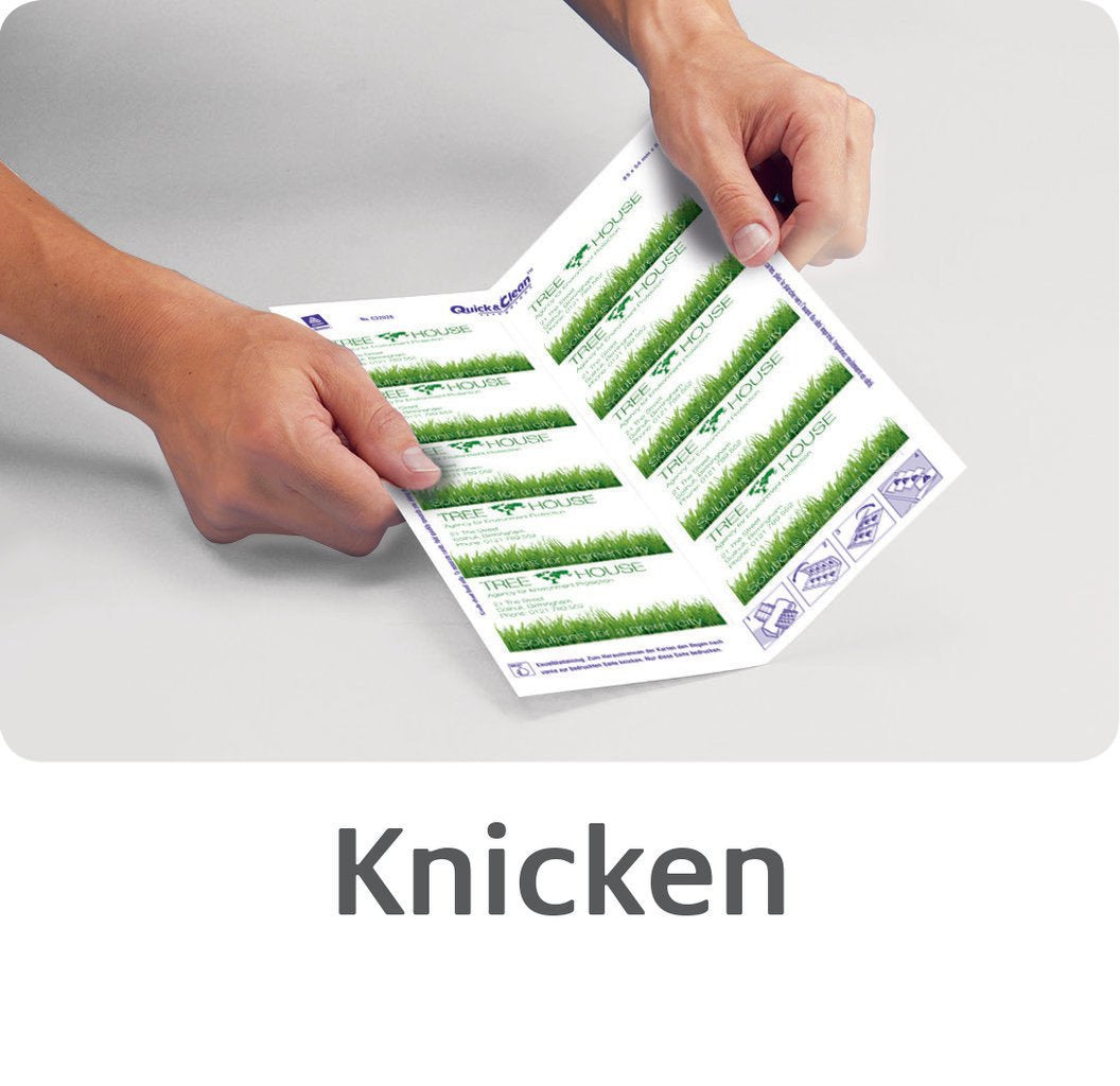 Avery Zweckform Quick&Clean Visitenkarten – 85 × 54 mm, schnittglatt (ohne Perforation), 100 Karten