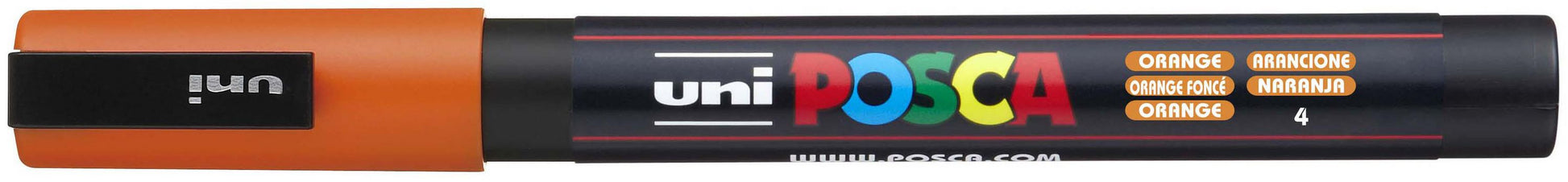 Uni-Ball Kreidemarker – Rund, 0,9–1,3 mm – Orange