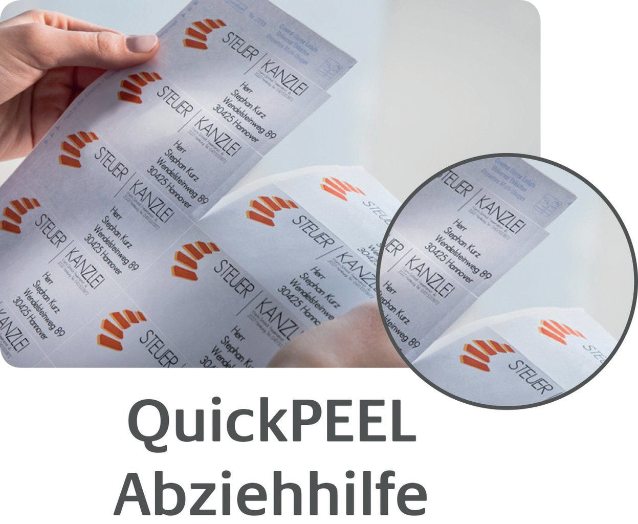 Avery Drucketiketten, 210 mm × 297 mm, transparent, Folie, permanent, 25 Blatt