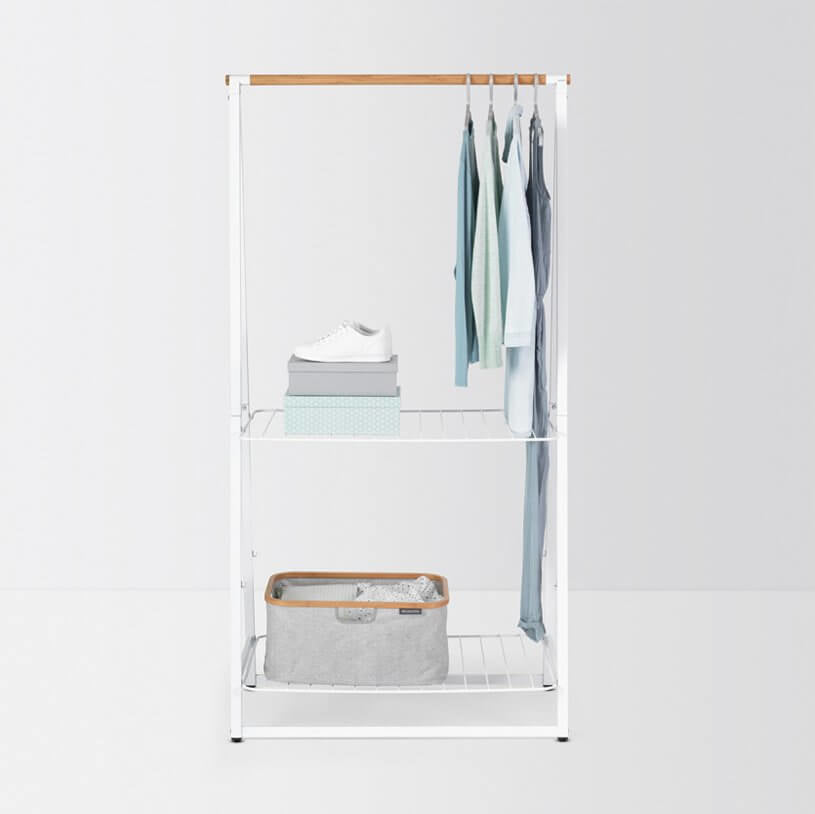 Brabantia Garderobenständer – Bambus – Weiss – 1'900 mm
