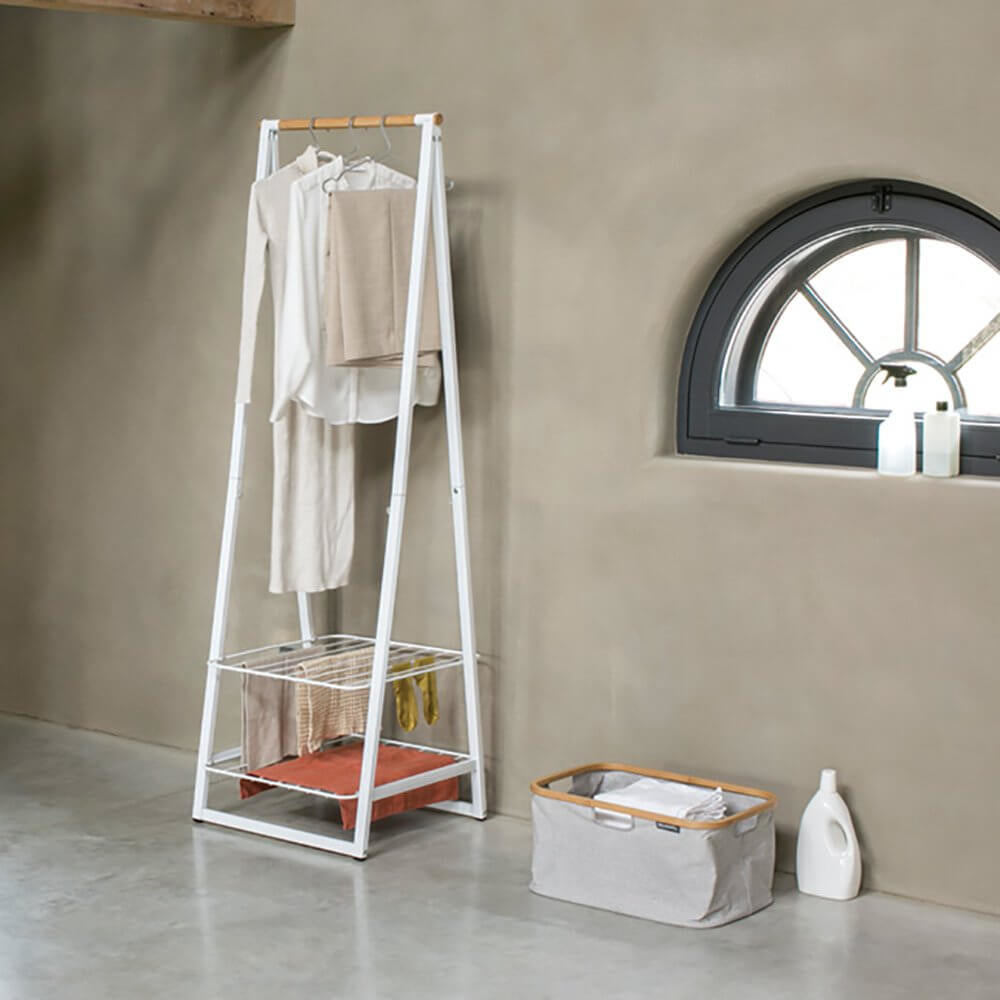 Brabantia Garderobenständer – Bambus – Weiss – 1'900 mm