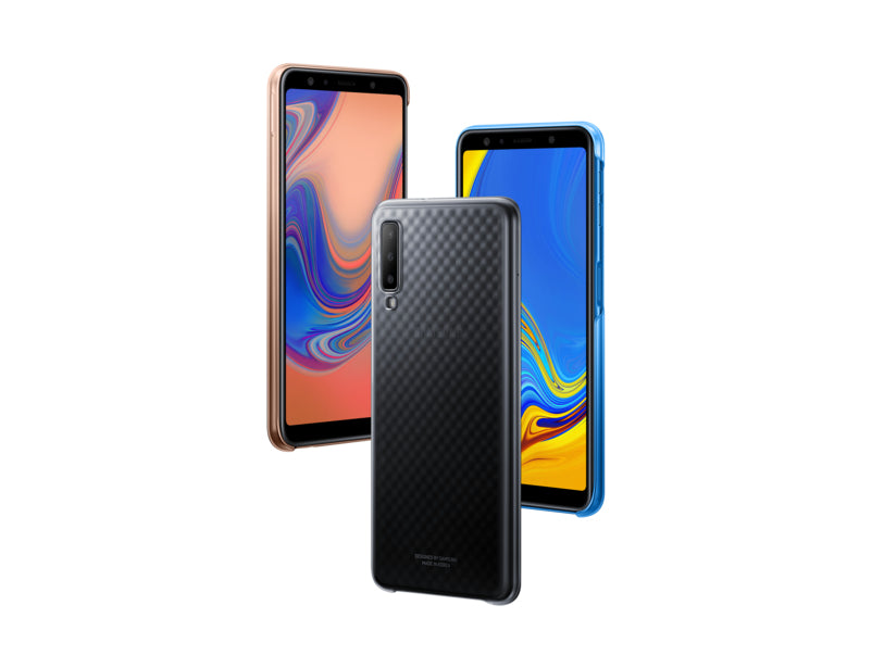 Samsung Gradation – Backcover – für Samsung Galaxy A7 (2018), Blau, stossfest, kratzresistent