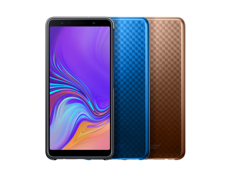 Samsung Gradation – Backcover – für Samsung Galaxy A7 (2018), Blau, stossfest, kratzresistent