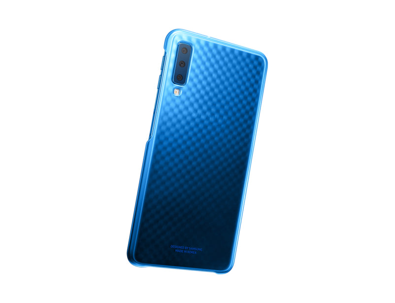 Samsung Gradation – Backcover – für Samsung Galaxy A7 (2018), Blau, stossfest, kratzresistent