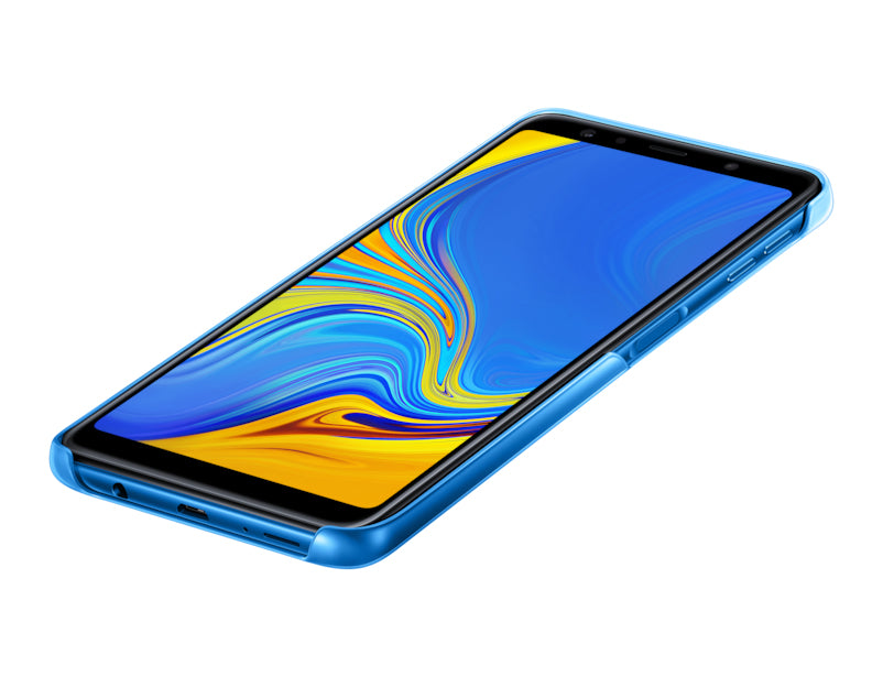 Samsung Gradation – Backcover – für Samsung Galaxy A7 (2018), Blau, stossfest, kratzresistent