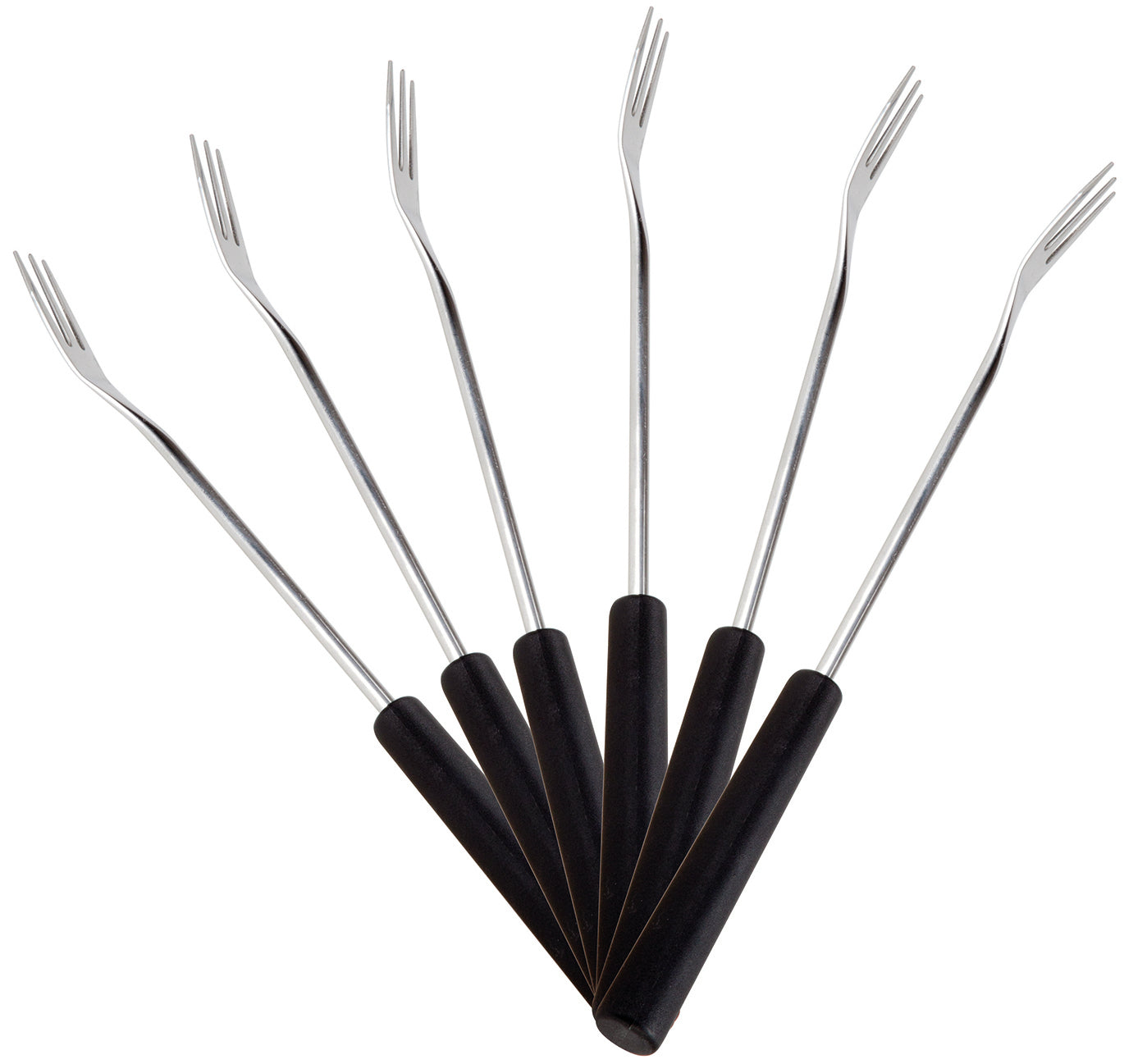 Trisa Fondue-Set Vario Inox – Edelstahl, 2 l, 6 Personen – Silber/Schwarz