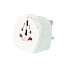 SKROSS – Reiseadapter – von Japan nach Vereinigtes Königreich, 3-polig (geerdet), mit Sicherung – 58 × 56 × 58 mm