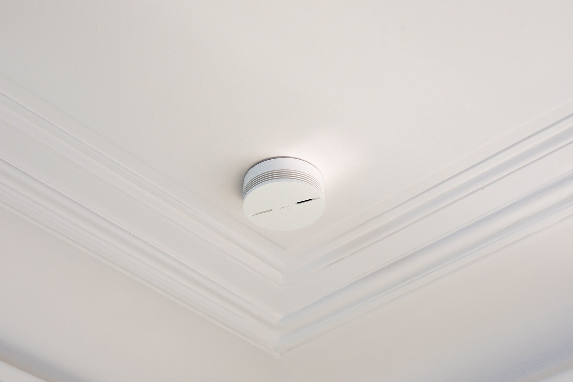 Netatmo NA-NSA-EC – WLAN-Rauchmelder, vernetzbar, 10-Jahres-Batterie, 85 dB – Weiss, für Apple HomeKit