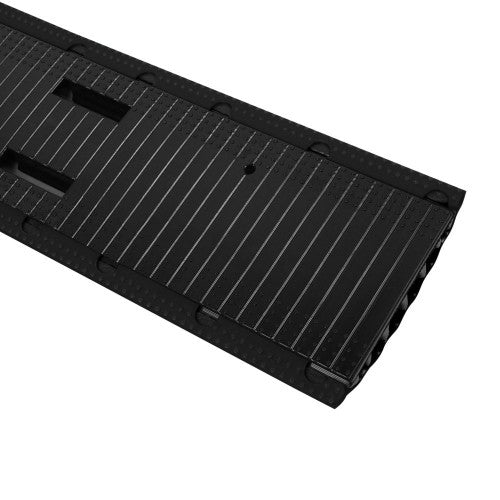 Defender Office Kabelbrücke – 0,9 m – Aussen 120×20 mm – Kunststoff – Schwarz, 4 Kanäle, 1 Stk.