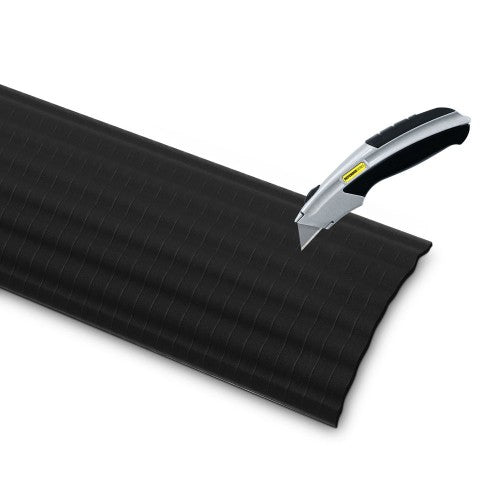 Defender Office Kabelbrücke – 0,9 m – Aussen 120×20 mm – Kunststoff – Schwarz, 4 Kanäle, 1 Stk.
