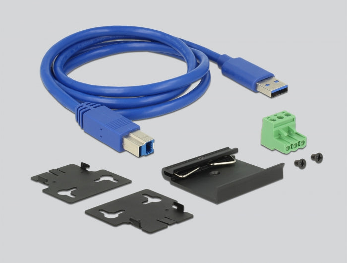DeLOCK 63919 USB-Hub – USB-B, 10× USB-A, für Windows/Mac/Linux