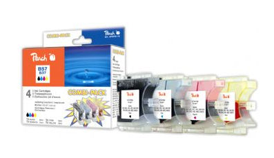 Peach LC-1000/970XL Tintenpatronen-Multipack, 4er-Set (Kompatibel) – für Brother DCP-330/350, MFC-660/680 …