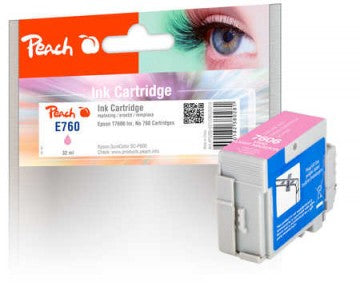 Peach T7606 Helle Magenta Tintenpatrone (Kompatibel) – 32 ml – für Epson SureColor SCP 600