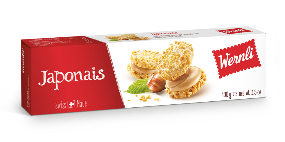 Wernli Japanische Guetzli – Haselnusscrème – 100 g