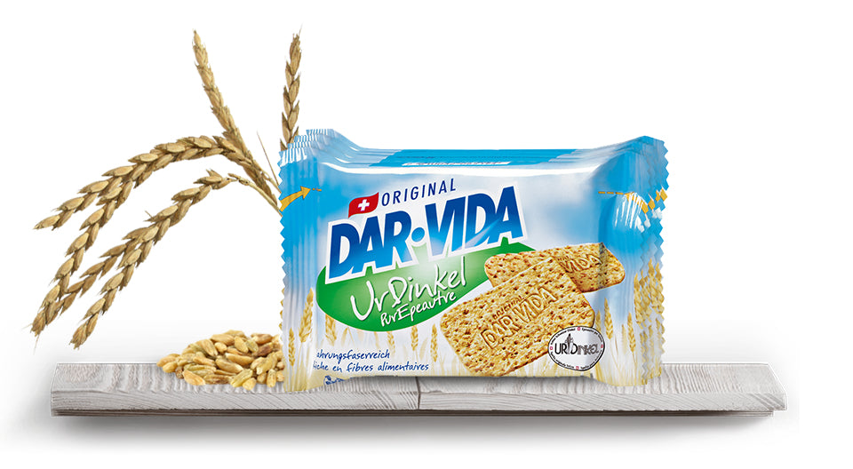 DAR-VIDA Cracker – Urdinkel, vegan, 5 × 41,6 g (208 g)