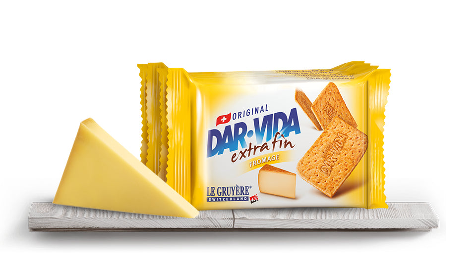 DAR-VIDA Crackers – Käse, 4 × 46 g (184 g)