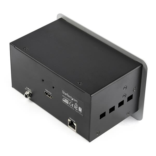 StarTech.com Conference Table Box – Tischanschlussfeld – HDMI, DP, VGA, USB, LAN, 4K, Silber