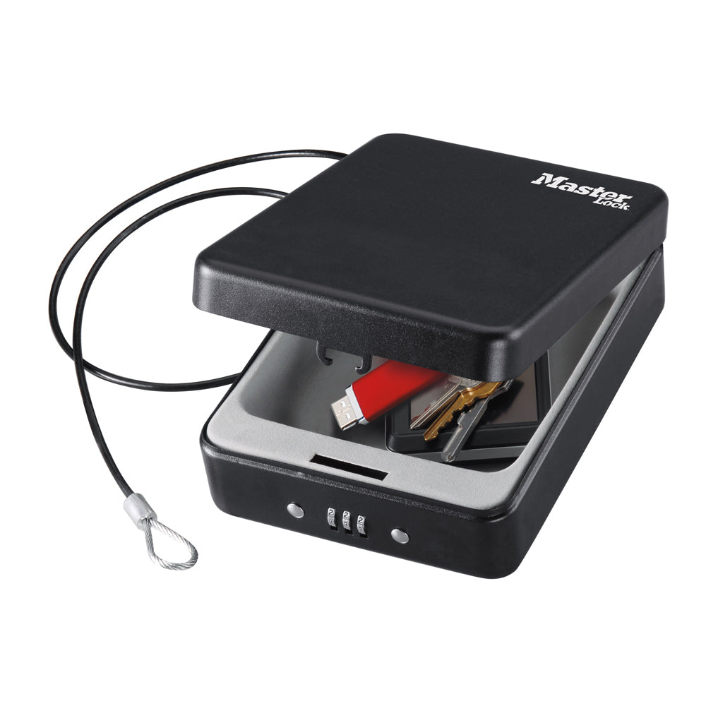 Master Lock Tresor P005CEURBLKHRO – Elektronikschloss – 1,4 l – tragbar – Schwarz