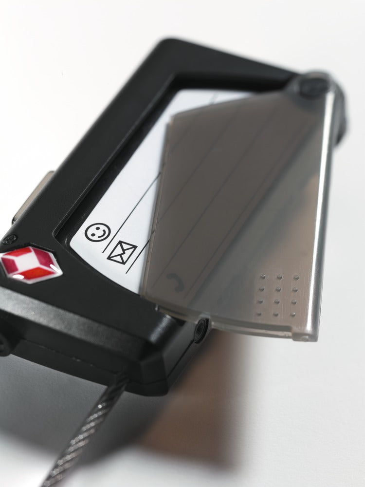 ABUS Gepäckschloss, Zahlenschloss – für Koffer – Bügelhöhe 40 mm – Schwarz, Kunststoff – 148TSA/30 B
