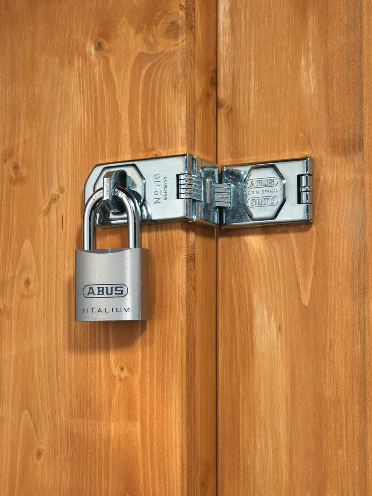 ABUS 80TI/40HB40 Mechanisches Vorhängeschloss – Aluminium, Bügel 40×20,5 mm, Sicherheitsstufe 6, Aussen, Silber