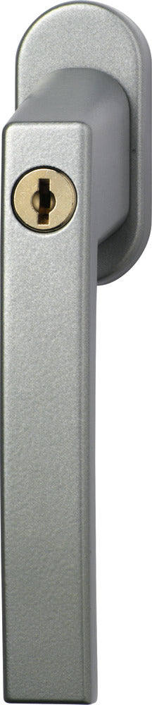 ABUS FG210 S Fenster-Verriegelungsgriff – Sicherheitslevel 3, Schlüssel, Silber