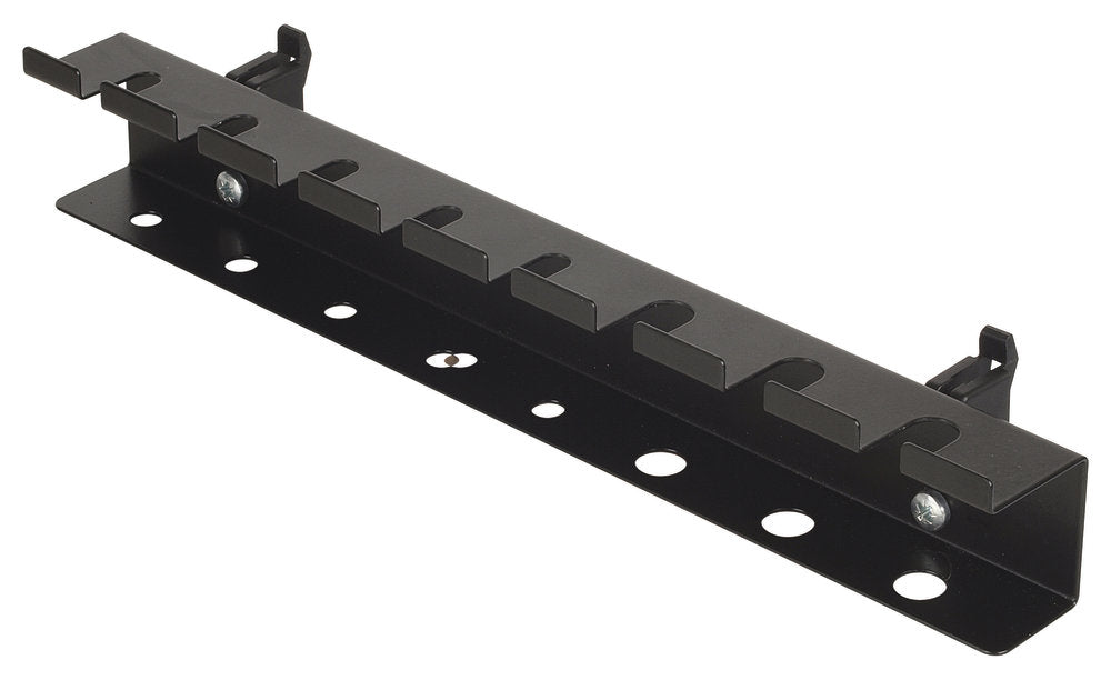 wolfcraft GmbH Wolfcraft Lochwand-Schraubendreherhalter – schwarz, Stahl, B 410 × H 36 × T 110 mm, für Werkzeug-Lochwand