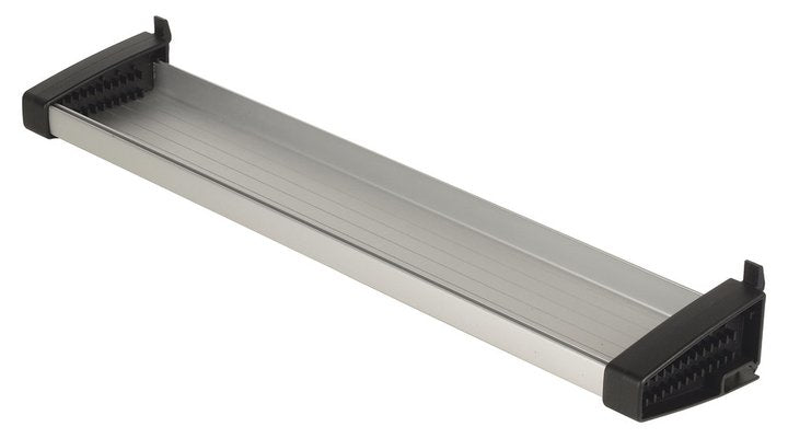 wolfcraft GmbH Wolfcraft Lochwandablage – grau, Aluminium, B 500 × H 30 × T 110 mm, für Werkzeug-Lochwand