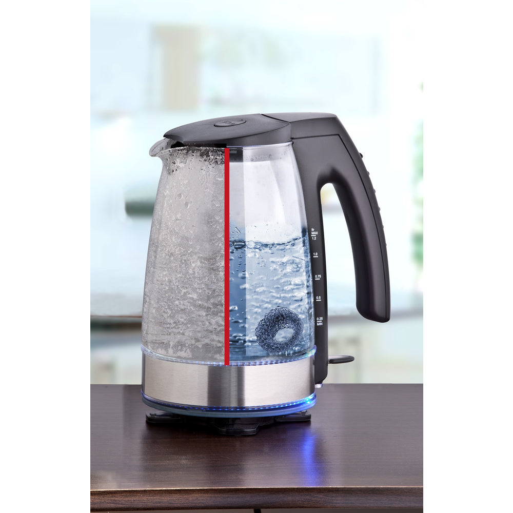 WENKO Kalkfänger Hexi – Ø 4 cm – für Wasserkocher – Edelstahlring