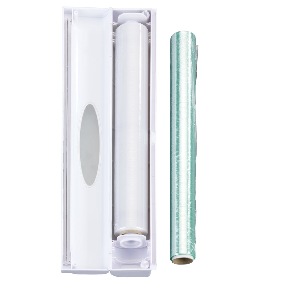 WENKO Folienschneider 38 × 6,7 × 5,2 cm, Acrylnitril-Butadien-Styrol (ABS), weiss
