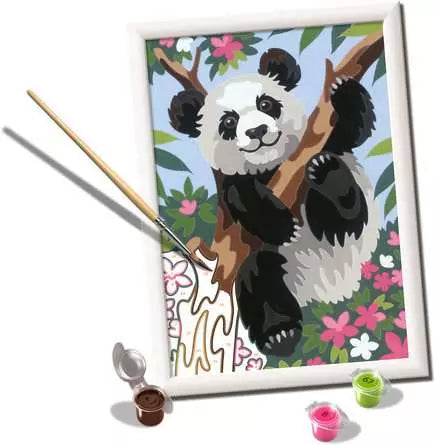 Ravensburger Malset Malen nach Zahlen Verspielter Panda – ab 9 Jahren – 180 × 240 mm