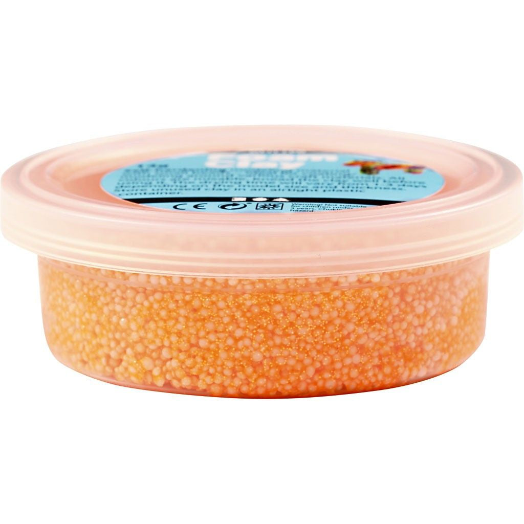 Creativ Company Modelliermasse, Orange, Glitzer, Lufttrocknend, 35 g