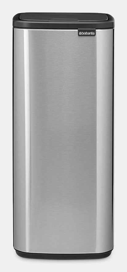 Brabantia Papierkorb – 30 l – Stahl, silber matt – B × H 280 × 650 mm