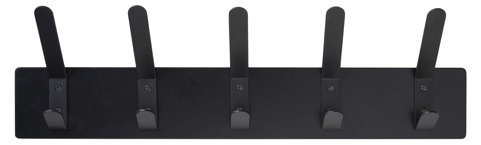 Schou Wandgarderobe – MDF/Metall, Schwarz, 50 × 7,5 × 13,5 cm