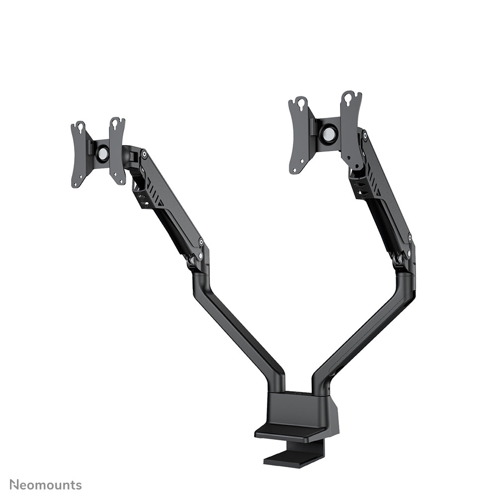 Neomounts Monitorarm, Tischklemme, Tischdurchführung, bis 32", höhenverstellbar, Gasfeder, schwarz