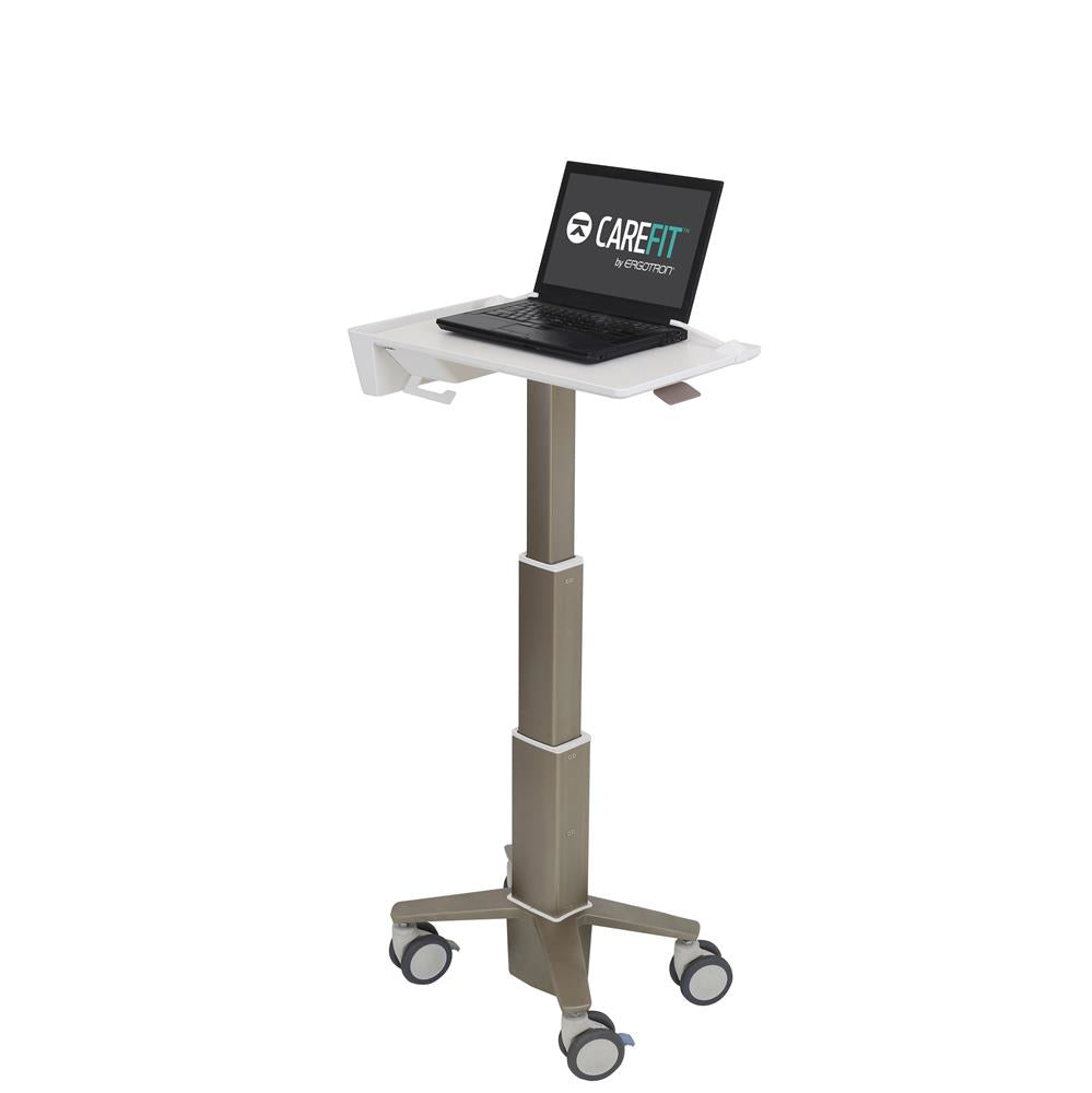 Ergotron CareFit Slim – Laptopwagen für Laptops bis 16", höhenverstellbar 61,4–124,7 cm, bis 5,4 kg, grau