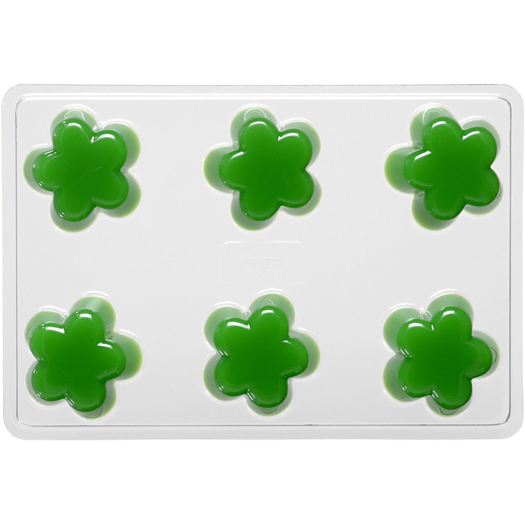 Creativ Company Kerzengiessform – Kreis, Blume, Herz, Stern – für Schwimmkerzen, Seifen & Giessmassen