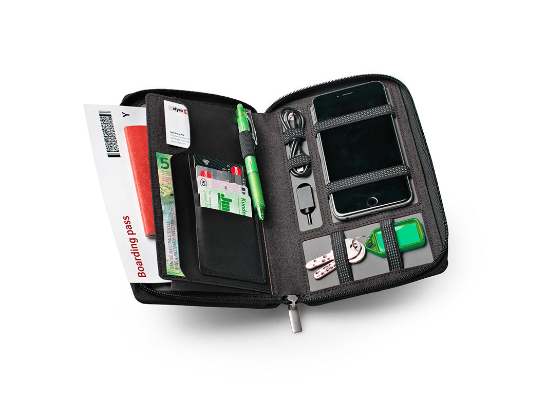 Dufco Tablet-Schutzhülle – Bis 15,2 cm (6"), Anthrazit, Textil