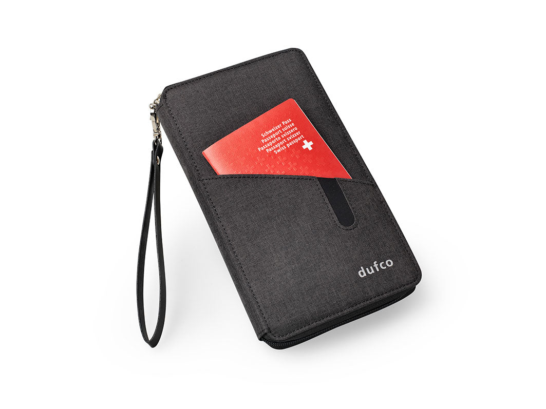 Dufco Tablet-Schutzhülle – Bis 15,2 cm (6"), Anthrazit, Textil