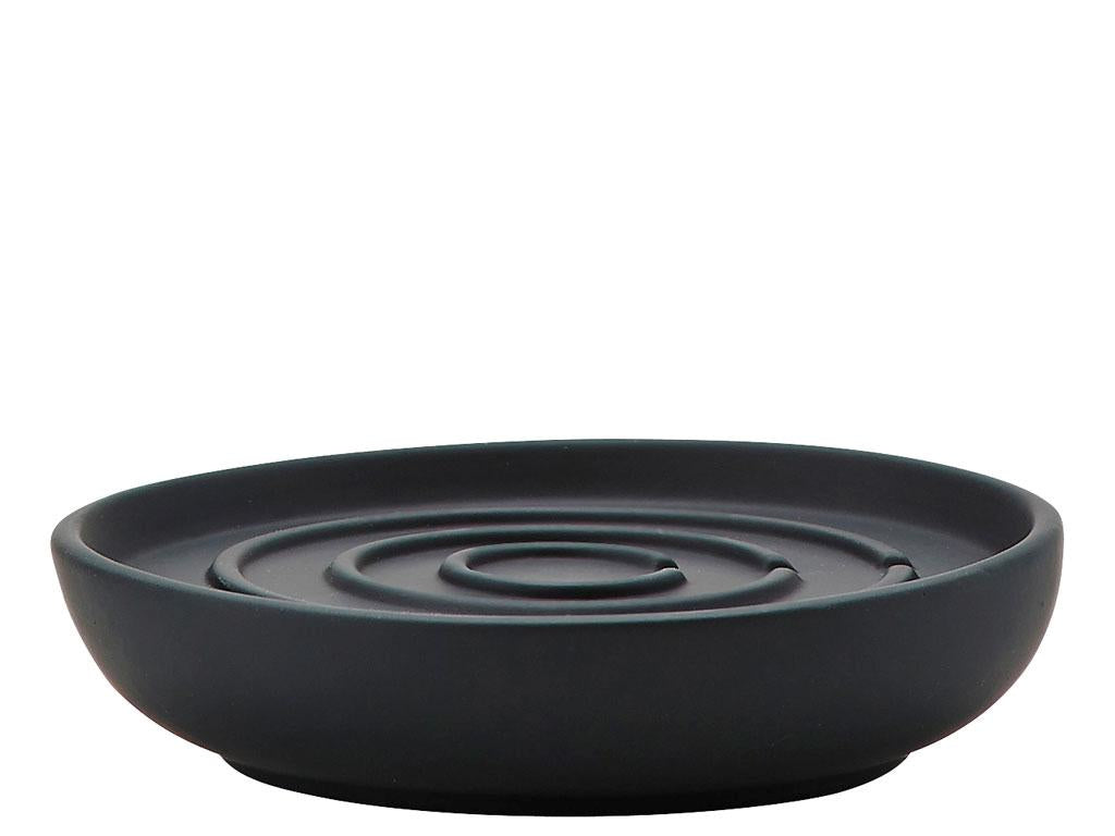 Zone Denmark Seifenschale – Ø11×2,5 cm, Porzellan, Schwarz