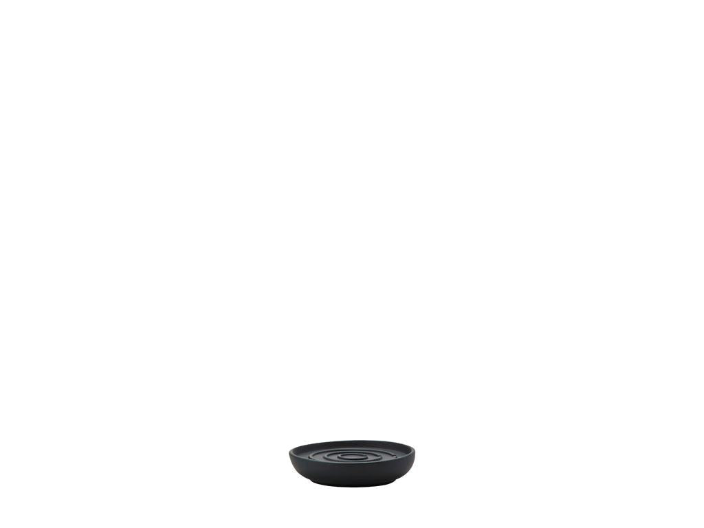 Zone Denmark Seifenschale – Ø11×2,5 cm, Porzellan, Schwarz