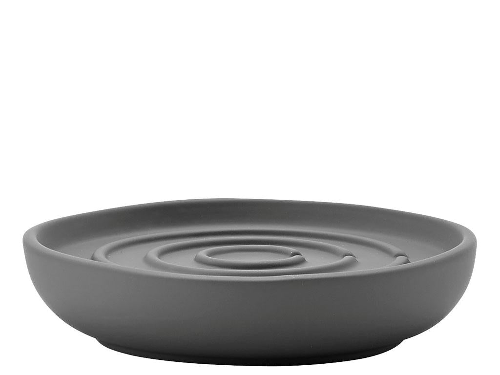 Zone Denmark Seifenschale – Porzellan, Ø11×2,5 cm, Grau