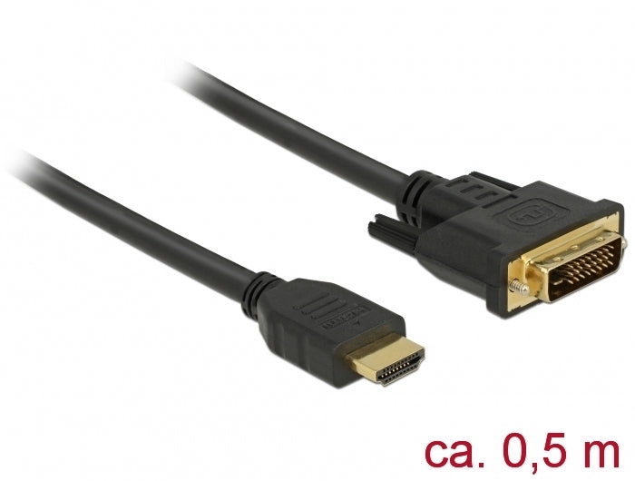DeLOCK DVI-D auf HDMI Kabel 2560×1600 – 0,5 m