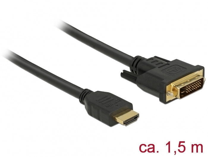 DeLOCK DVI-D auf HDMI Kabel 2560×1600 – 1,5 m