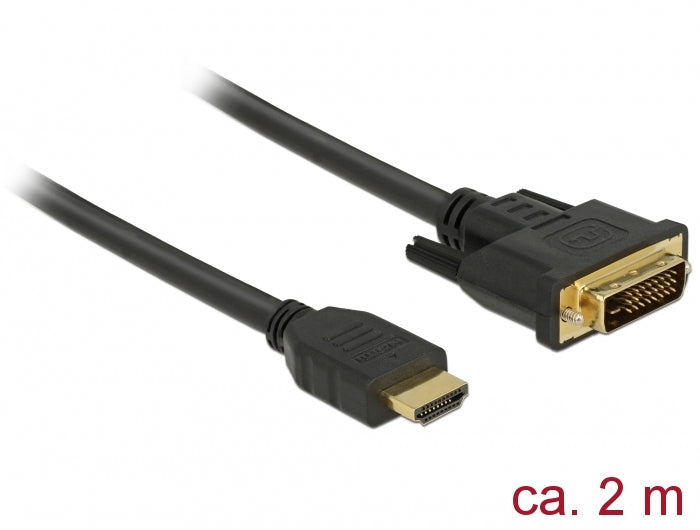 DeLOCK HDMI-auf-DVI-D-Kabel 2560×1600 – 2 m