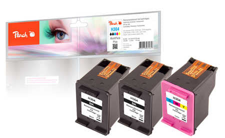 Peach 304 Tintenpatronen-Multipack, 3er-Set (Kompatibel) – für HP DeskJet 3720/3730/3750 …