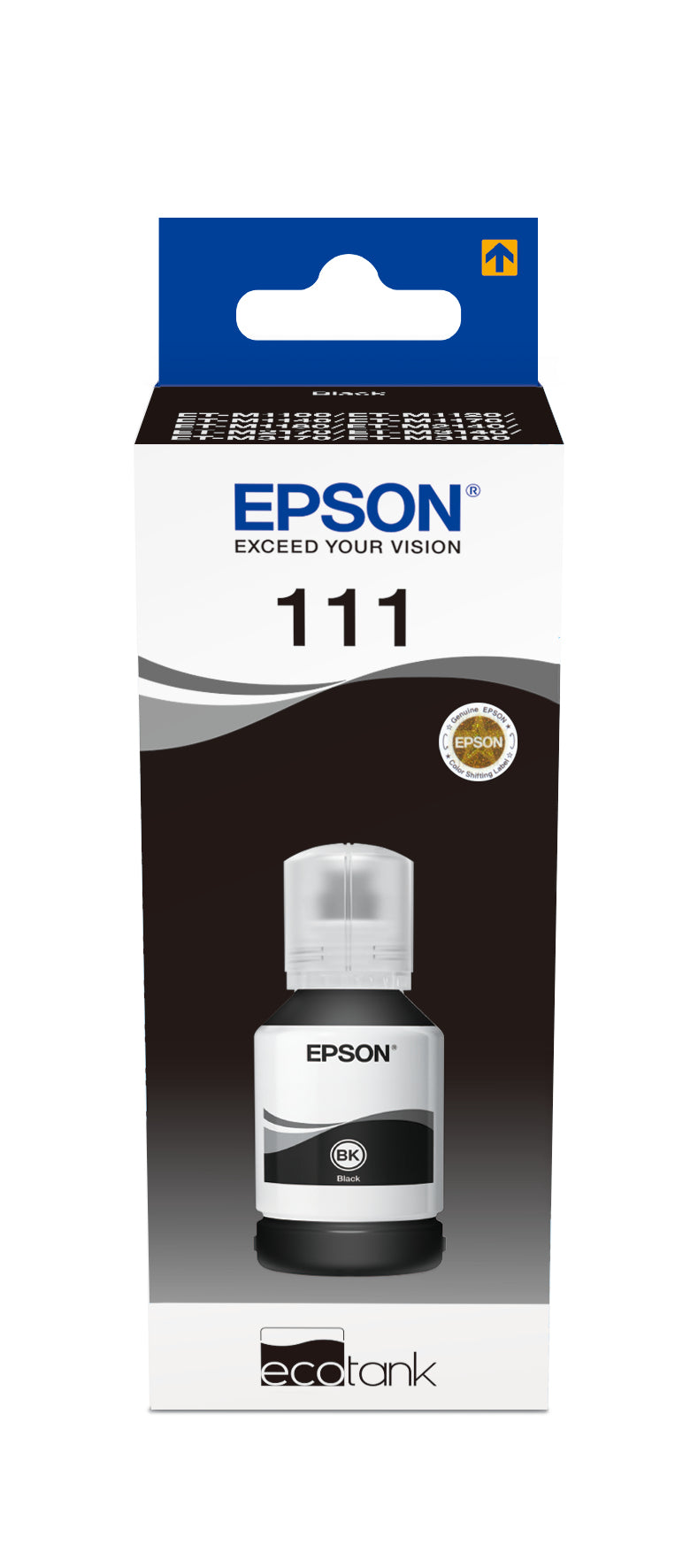 Epson 111 Schwarz Tintenpatrone (Original) – 6'000 Seiten – für EcoTank ET‑M3180/ET‑M3170/ET‑M3140 …