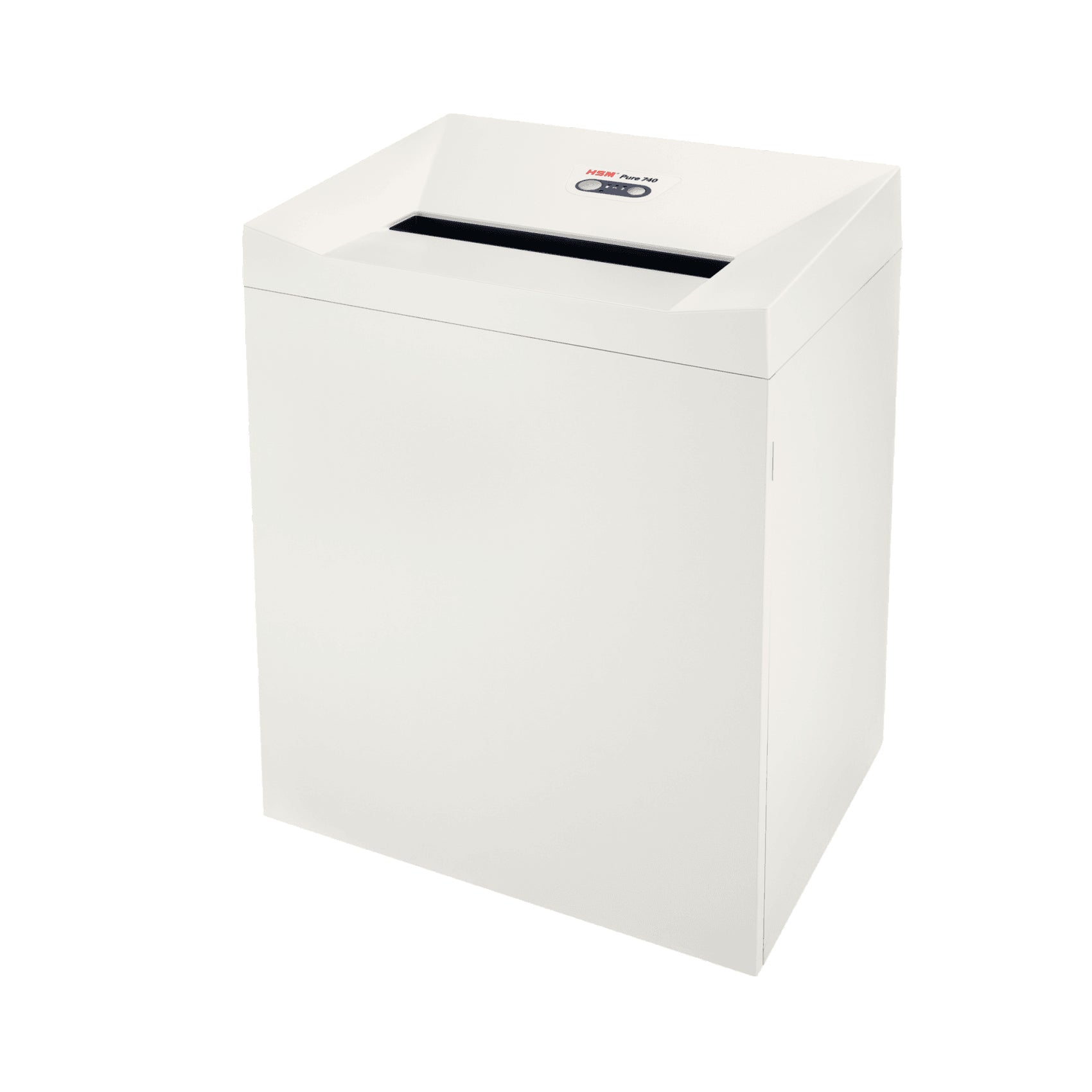 HSM PURE 740 – Aktenvernichter, DIN P-4, Partikelschnitt 4,5 × 30 mm, 145 l