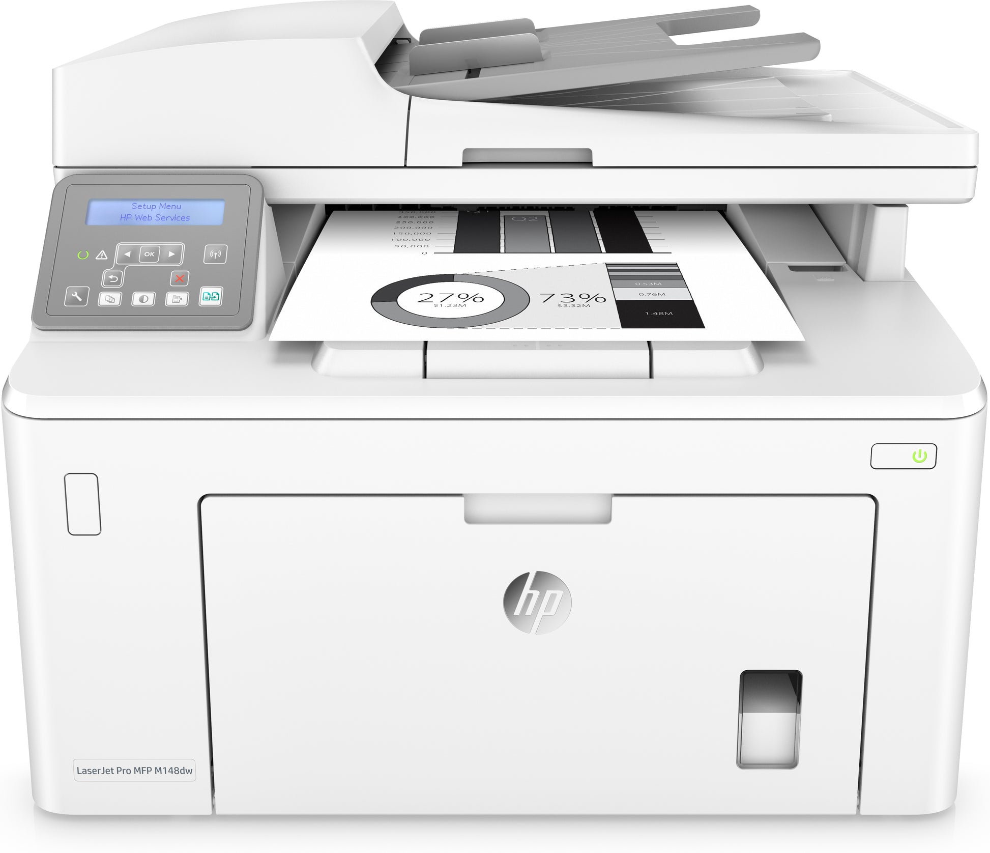 HP LaserJet Pro MFP M148dw – SW-Laser-Multifunktionsdrucker, A4, 3-in-1, Duplex, ADF, WLAN/LAN, AirPrint